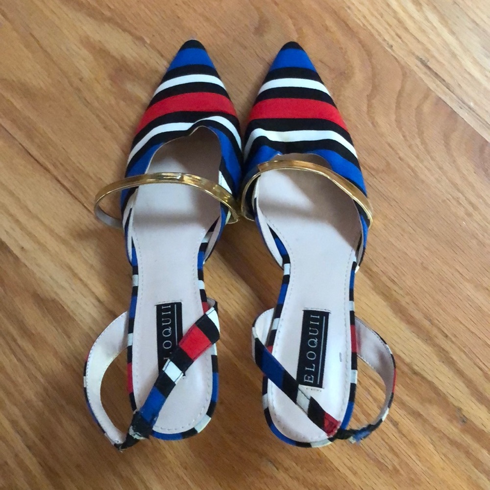 Cute! Striped pump.